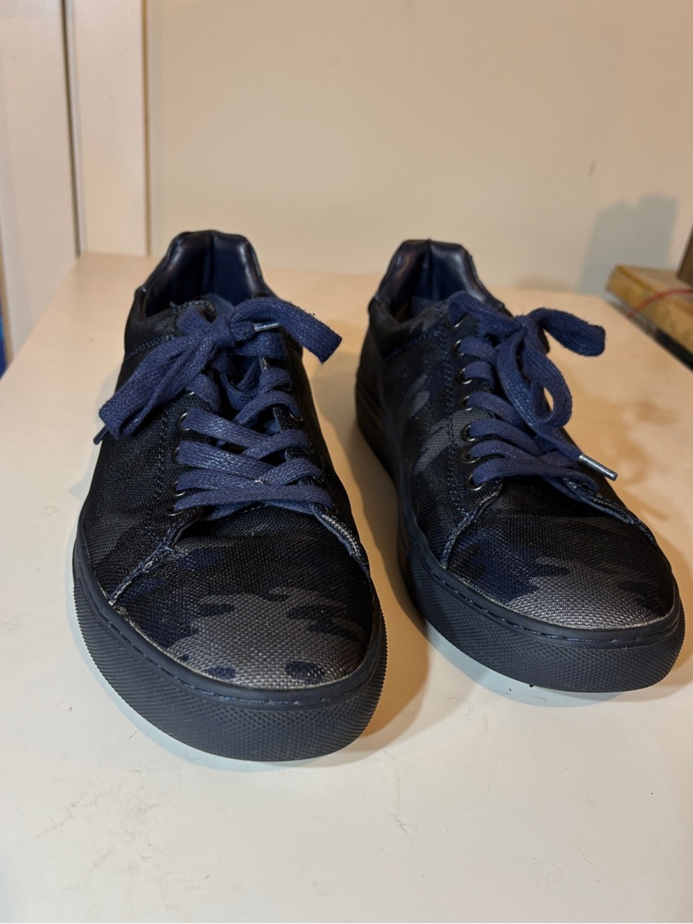 Men's Navy Low-Profile Canvas Sneakers